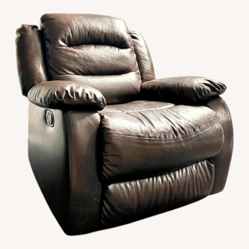 Used Vintage/Antique Dark Brown Leather Recliner for sale on AptDeco
