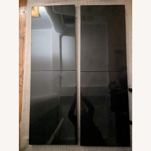 Used Black Lacquer + Bronze Dining and Poker Table for sale on AptDeco
