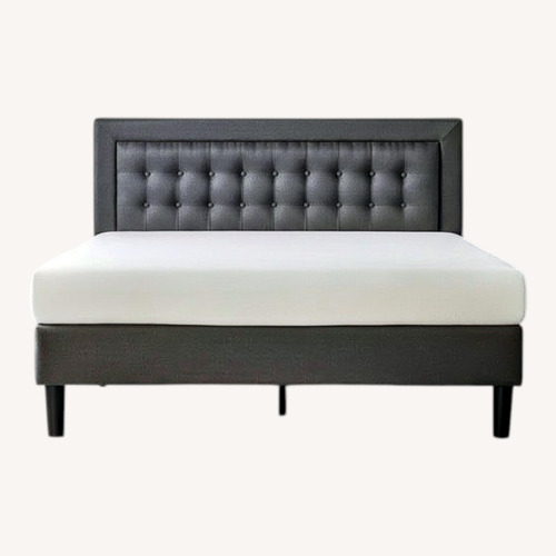Used Bed Bath & Beyond Dark Gray Queen Bed for sale on AptDeco