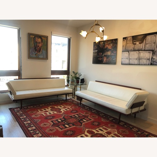 Used Red Wool Area Rug 7x10 for sale on AptDeco