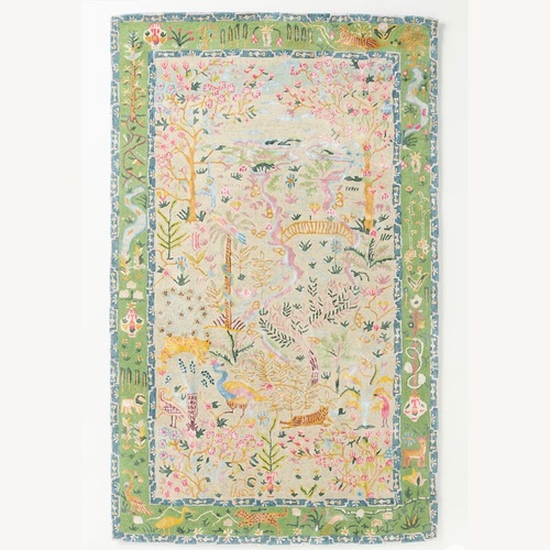 Used Anthropologie Tales Menagerie Hand Tufted Rug for sale on AptDeco