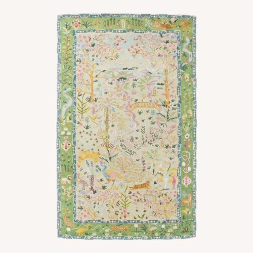 Used Anthropologie Tales Menagerie Hand Tufted Rug for sale on AptDeco
