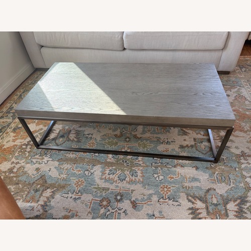 Used Restoration Hardware Nicholas Oak Coffee Table for sale on AptDeco