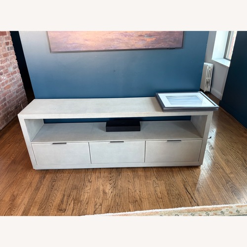 Used Restoration Hardware Clio Shagreen Media Console for sale on AptDeco