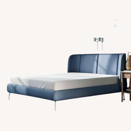 Used IKEA TUFJORD Bed in Gunnared Blue, Queen for sale on AptDeco