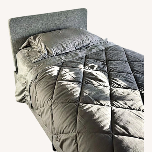 Used Tuft & Needle Gray Fabric Headboard -Twin for sale on AptDeco