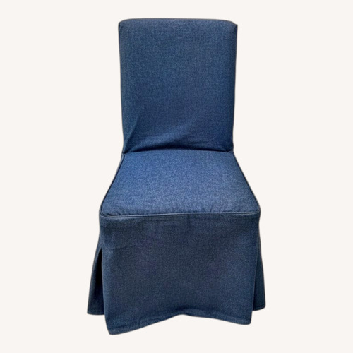 Used Custom Denim Slipcovered IKEA Henriksdal Set of 5 for sale on AptDeco