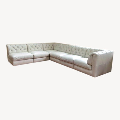 Used Natuzzi Rosario Leather Modular Sectional for sale on AptDeco