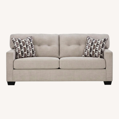 Used Ashley Furniture Light Gray Fabric 2 Seater Sofa for sale on AptDeco