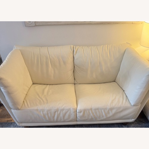 Used White 2 Seater Loveseat for sale on AptDeco