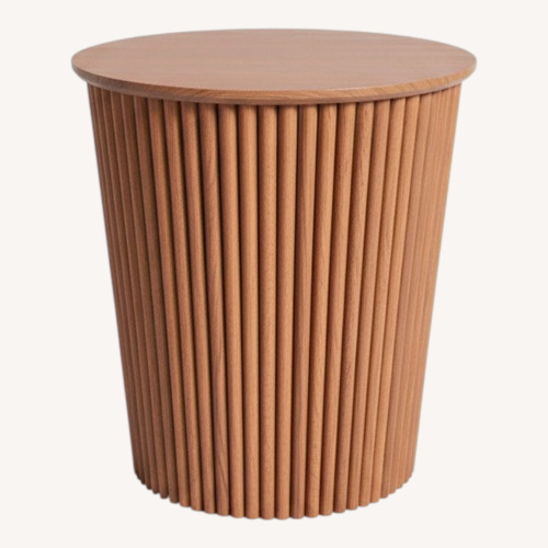 Used Dark Brown Wood Side Table for sale on AptDeco