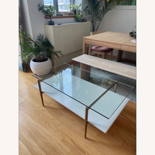Used West Elm Mid-Century Art Display Coffee Table for sale on AptDeco
