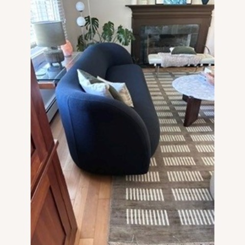 Used Laurent 96" Sofa, Twill, Midnight, Cool Walnut for sale on AptDeco