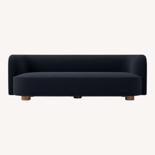Used Laurent 96" Sofa, Twill, Midnight, Cool Walnut for sale on AptDeco