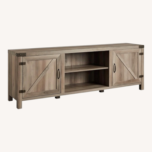Used Barn Door Style Media Console  for sale on AptDeco