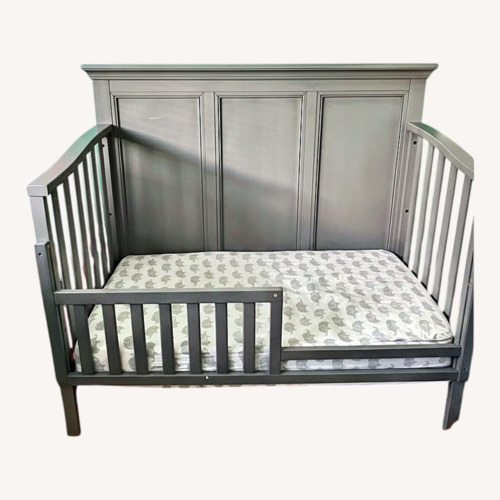 Used Westwood Design Light Gray Wood Crib for sale on AptDeco