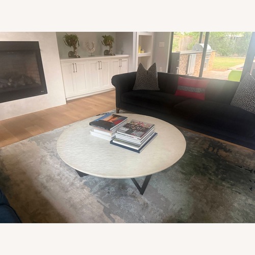 Used Stone Top Coffee Table for sale on AptDeco