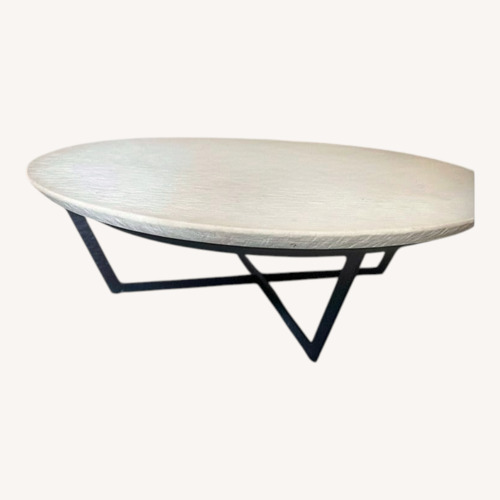 Used Stone Top Coffee Table for sale on AptDeco