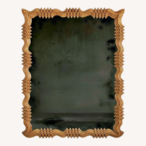 Used Natural Wood Wall Mirror for sale on AptDeco