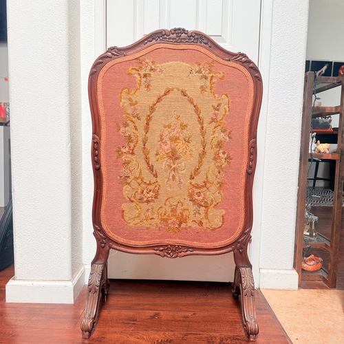 Used Antique Victorian Fireplace Screen for sale on AptDeco