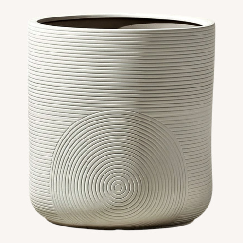 Used CB2 Zen White Ceramic Planter for sale on AptDeco