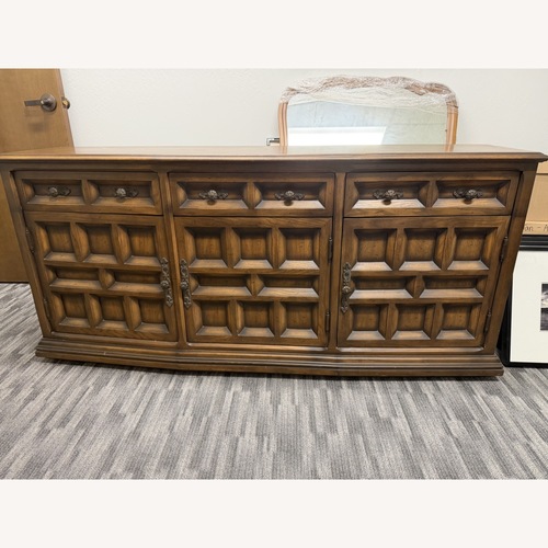 Used Vintage 1970s Century Furniture Solid Oak Buffet for sale on AptDeco