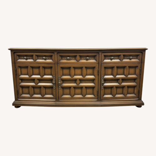 Used Vintage 1970s Century Furniture Solid Oak Buffet for sale on AptDeco