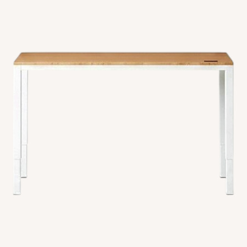 Used Fully Nolan Standing Desk Bamboo/White for sale on AptDeco
