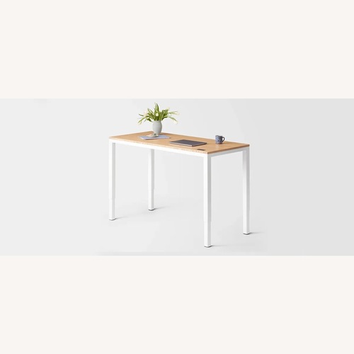Used Fully Nolan Standing Desk Bamboo/White for sale on AptDeco