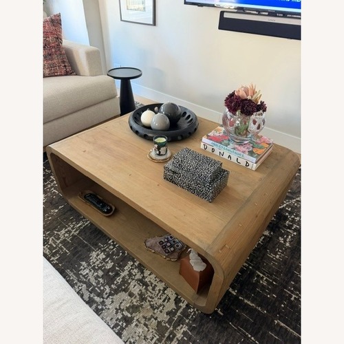 Used Solid Wood Oversized Coffee Table  for sale on AptDeco