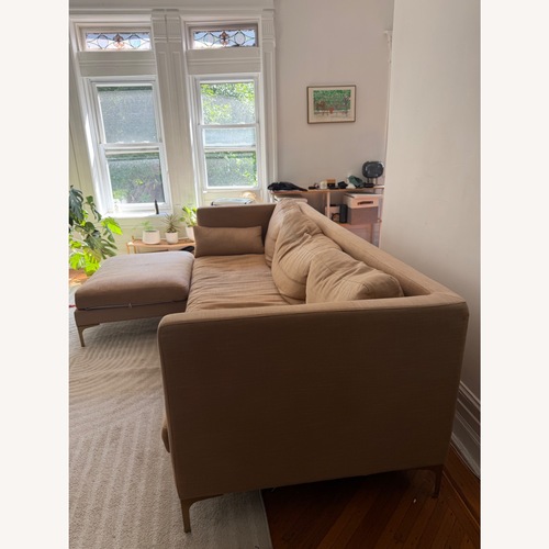 Used Interior Define Light Brown 2 Piece Sectional for sale on AptDeco