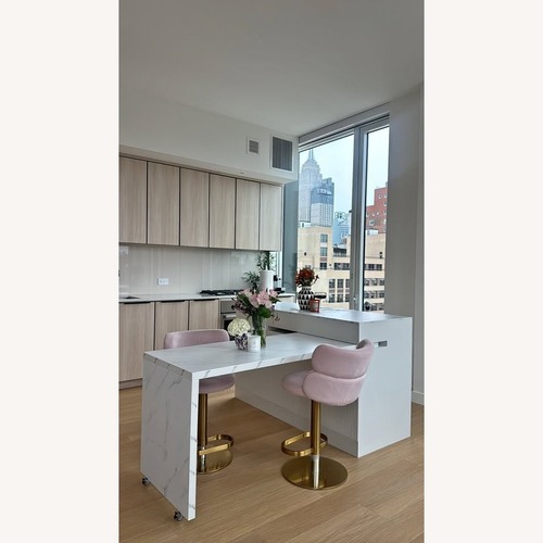 Used Homary Extendable Kitchen Island with Storage for sale on AptDeco