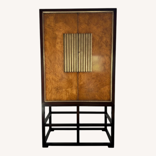 Used Dark Brown Wood Armoire for sale on AptDeco