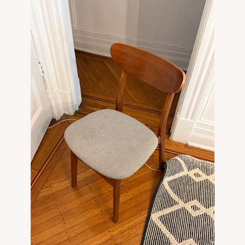 Used West Elm Light Brown Wood Dining Chair for sale on AptDeco