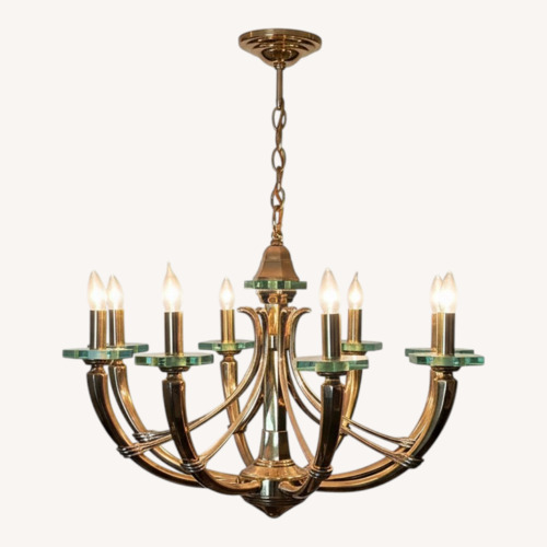 Used Gold Brass Ceiling Lamp for sale on AptDeco