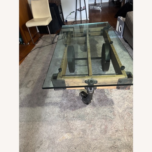 Used Restoration Hardware Industrial Cart Coffee Table for sale on AptDeco