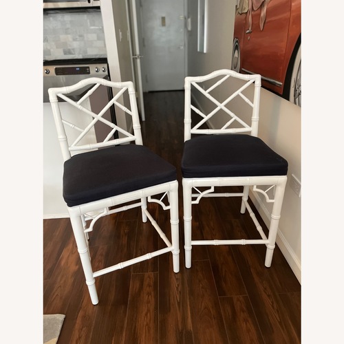 Used Jonathan Adler Chippendale Counter Stools for sale on AptDeco