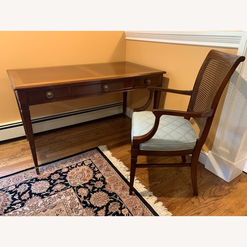 Used Louis XVI Walnut Writing Table & Armchair for sale on AptDeco