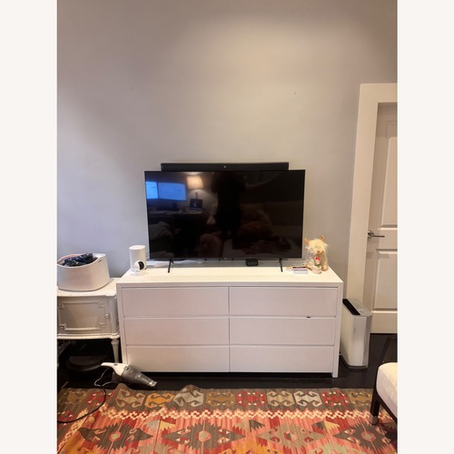 Used ABC Carpet and Home White Lacquer Media Storage for sale on AptDeco