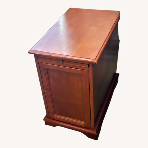 Used Light Brown Wood Side Table for sale on AptDeco