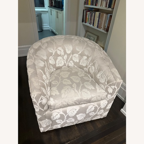 Used Robert Allen Design Natural Fabric Accent Chair for sale on AptDeco