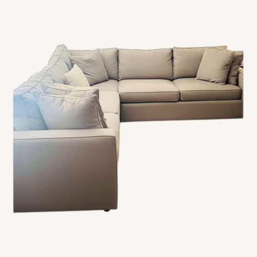 Used Room & Board Light Gray 3+ Piece Sectional for sale on AptDeco