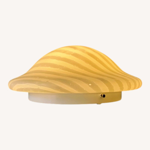 Used 1 Stdibs Mushroom Glass Flush Mount Ceiling or Wall Lamp for sale on AptDeco