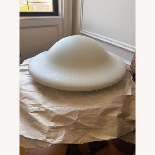 Used 1 Stdibs Mushroom Glass Flush Mount Ceiling or Wall Lamp for sale on AptDeco