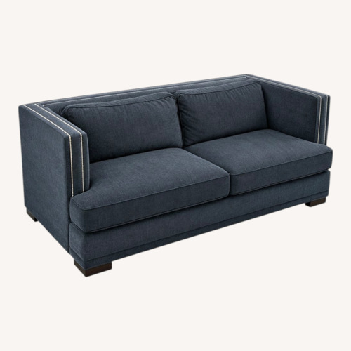 Used Mitchell Gold + Bob Williams Liam Blue Sleeper Sofa for sale on AptDeco