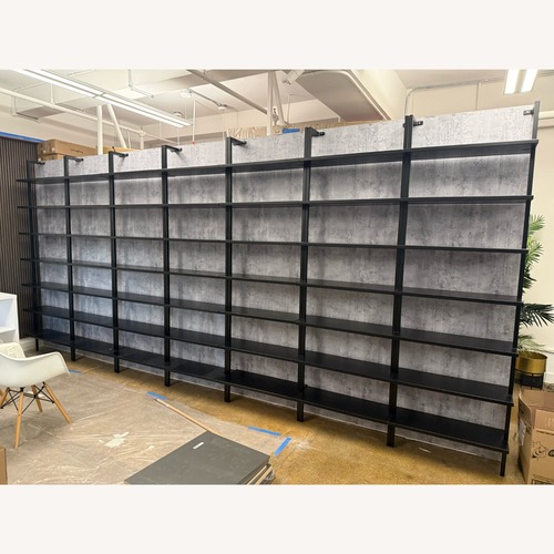 Used CB2 Stairway Black Metal Bookcase for sale on AptDeco