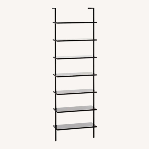 Used CB2 Stairway Black Metal Bookcase for sale on AptDeco