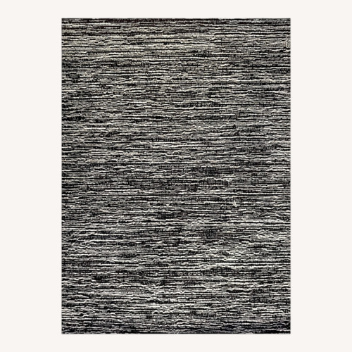 Used Custom Black & Gray Area Rug for sale on AptDeco