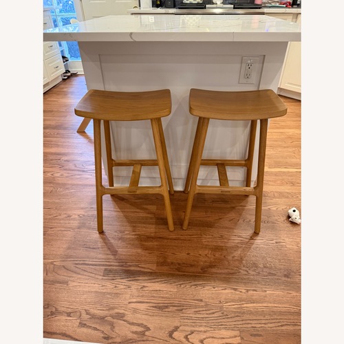 Used Article Esse Light Oak Wood Stools for sale on AptDeco