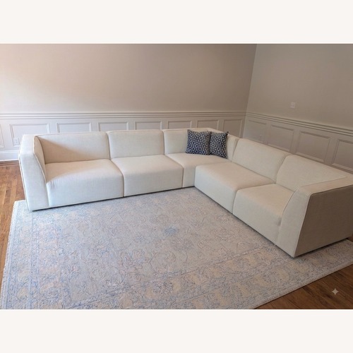 Used Rove Concepts Arya Custom White Sectional for sale on AptDeco